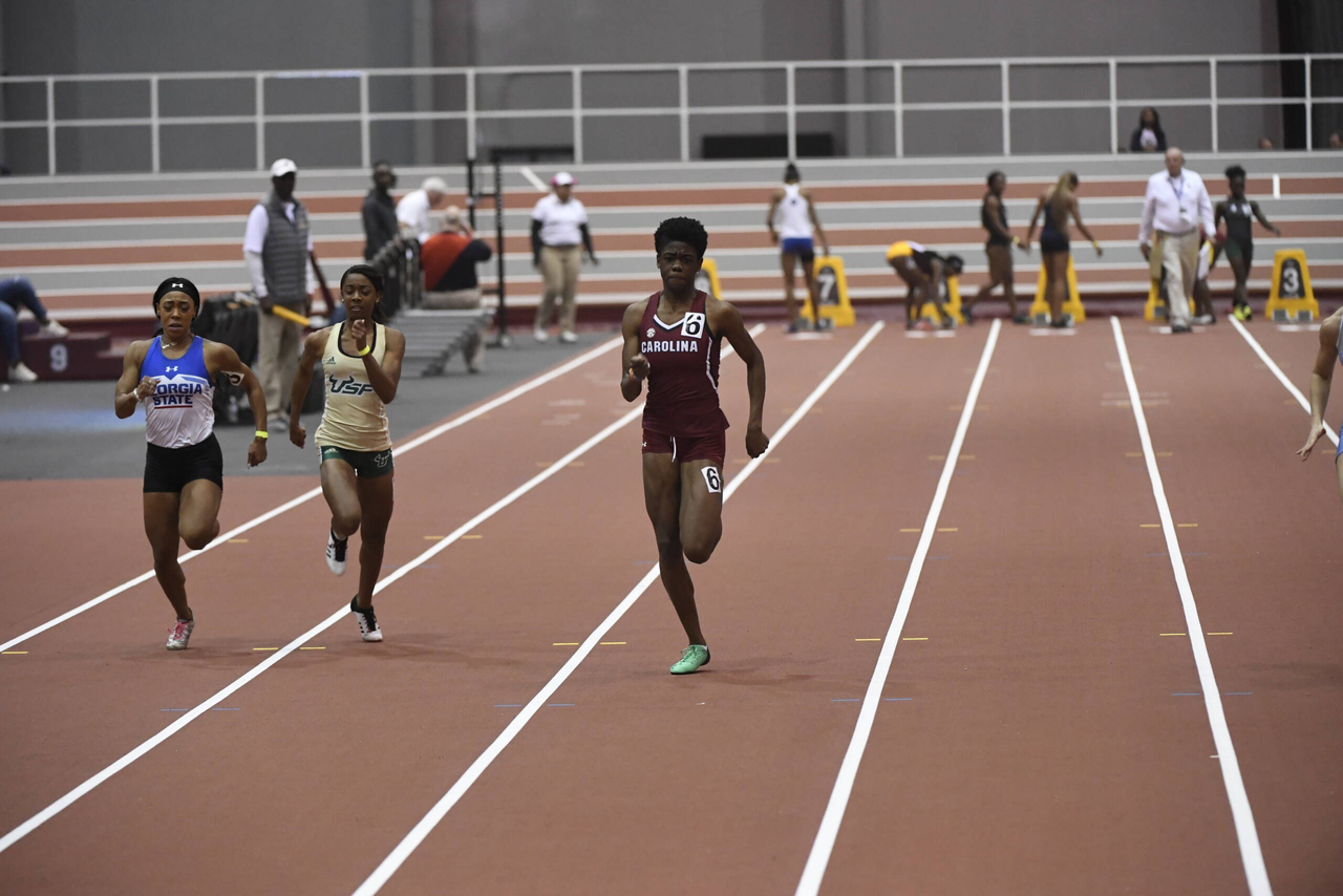 Wadeline Jonathas in action at the Gamecock Inaugural | Jan. 18, 2019 | Photo by Allen Sharpe