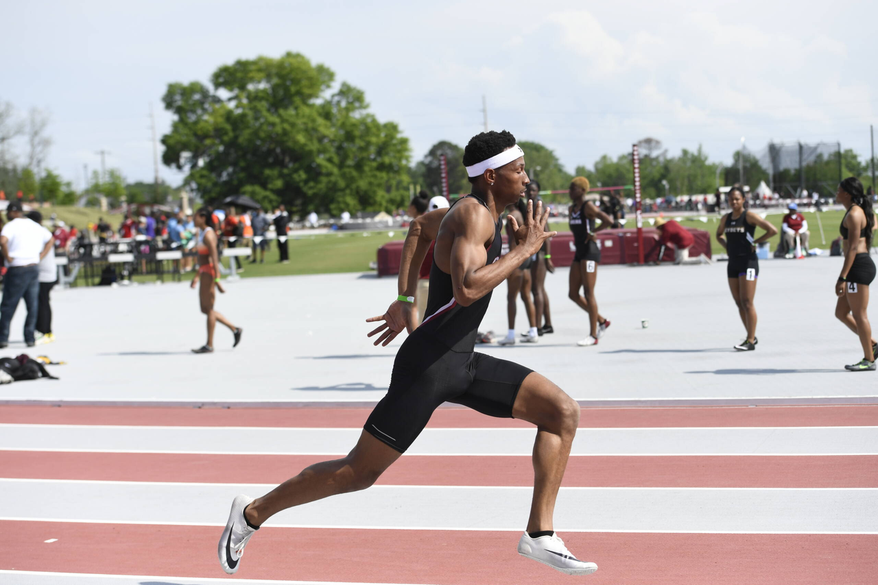 Ty Jaye Robbins in action at the 2019 Gamecock Invitational | April 13, 2019 | Photo by Allen Sharpe
