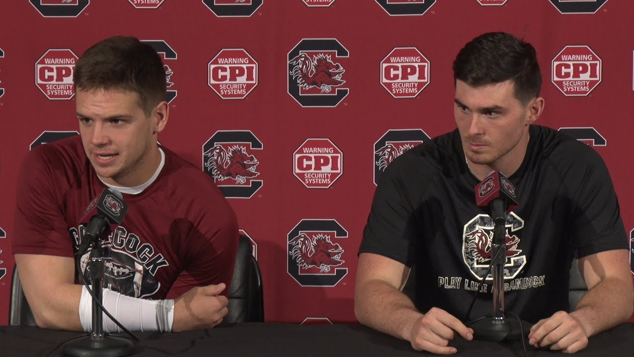 POSTGAME: Jake Bentley, Michael Scarnecchia on the Garnet & Black Spring Game — 3/31/18