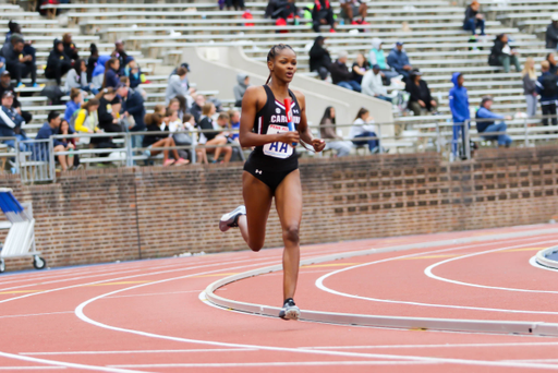 Tatyana Mills in action at the 125th Penn Relays | Photo by Charles Revelle | April 25, 2019