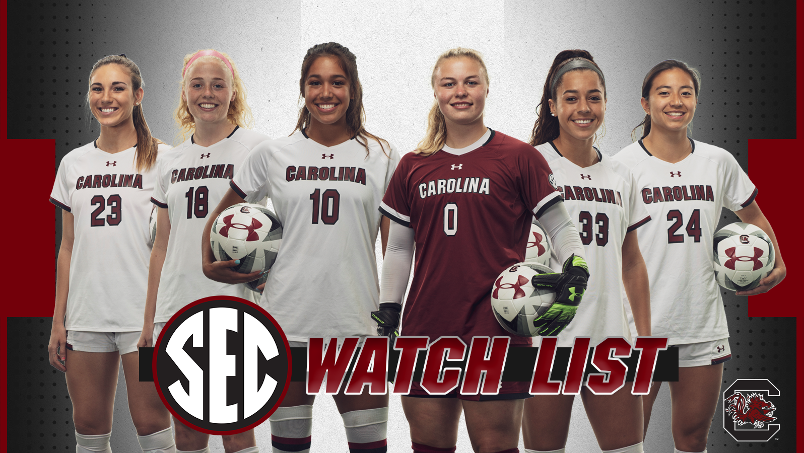 Six Gamecocks Named to SEC Watch List