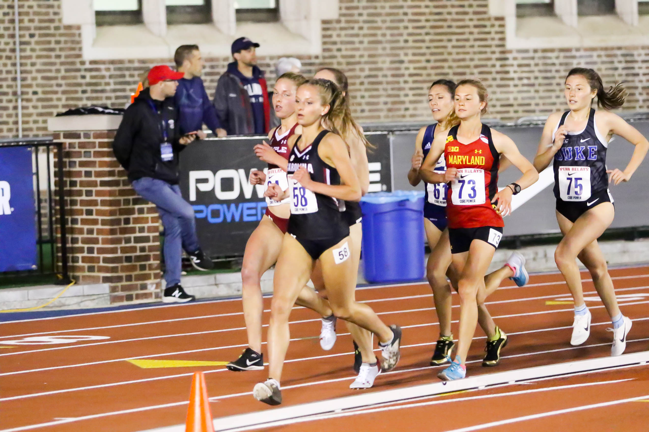 Heather Stone in action at the 125th Penn Relays | Photo by Charles Revelle | April 25, 2019