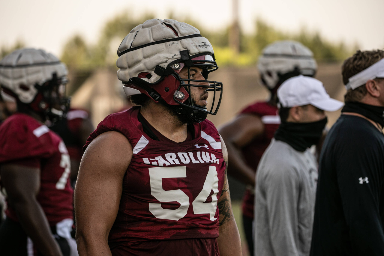 JoVaughn Gwyn (54) | Thursday, Sept. 3, 2020 | Ken & Cyndi Long Football Operations Center | Columbia, S.C. | Photos by South Carolina Athletics