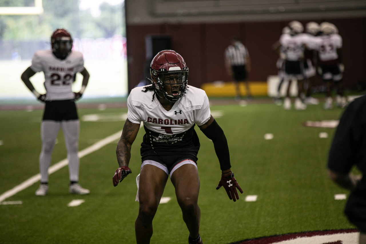 Jaycee Horn (1) | Friday Aug. 21, 2020 | The Jerri and Steve Spurrier Indoor Practice Facility | Columbia, S.C. | Photos by South Carolina Athletics