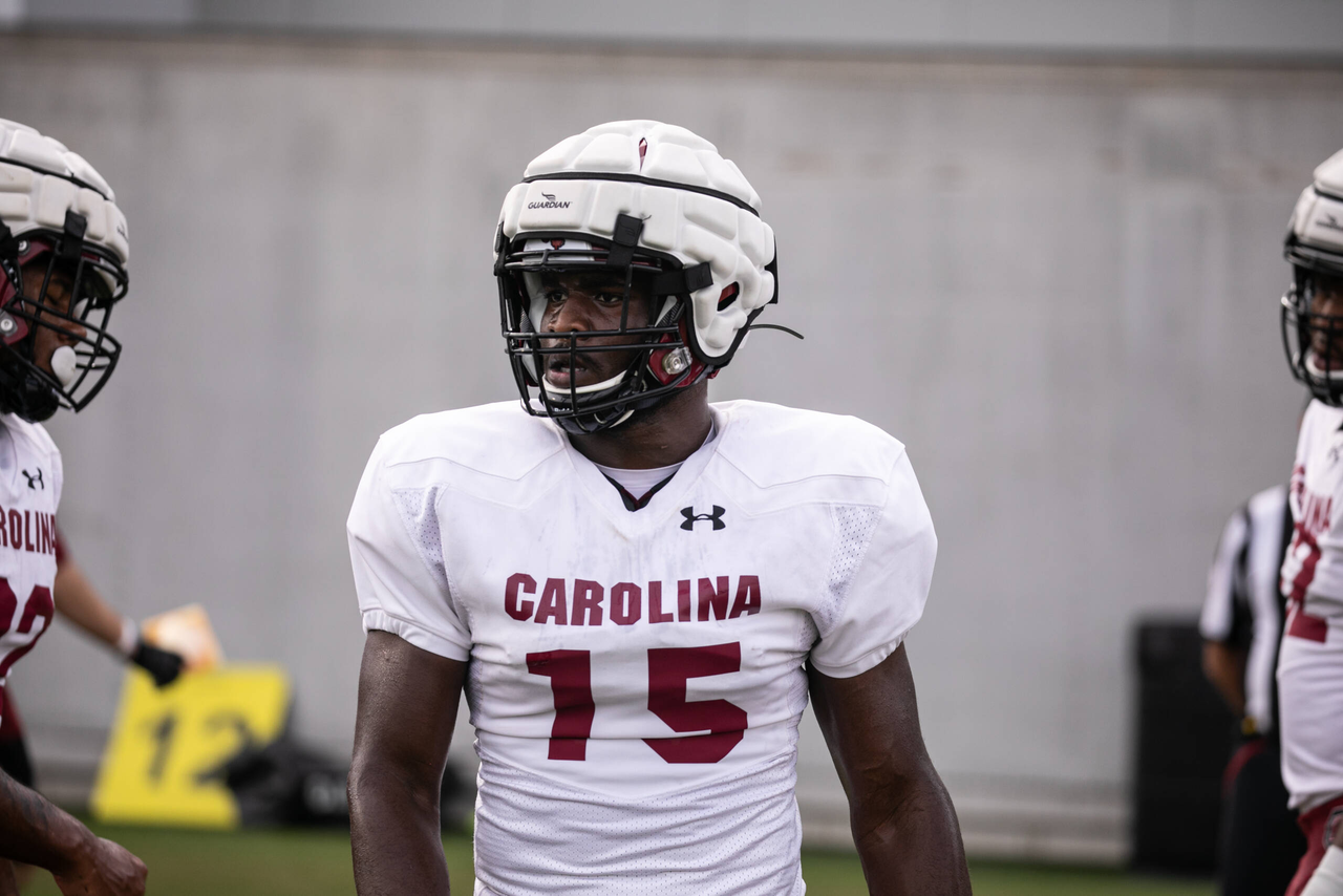 Aaron Sterling (15) | Monday, Aug. 24, 2020 | Ken & Cyndi Long Football Operations Center | Columbia, S.C. | Photos by South Carolina Athletics