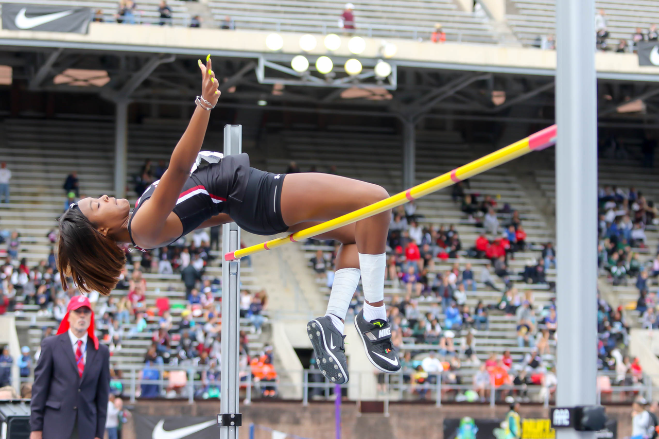 Dymier Jeffery in action at the 125th Penn Relays | Photo by Charles Revelle | April 25, 2019