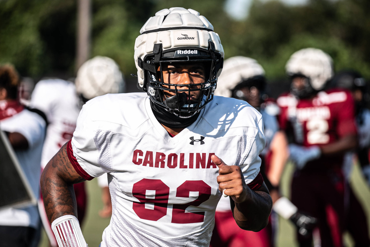 Tyreek Johnson (92) | Tuesday, Sept. 8, 2020 | Ken & Cyndi Long Football Operations Center | Columbia, S.C. | Photos by South Carolina Athletics
