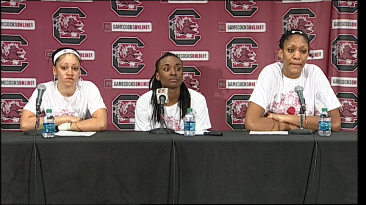 Bianca Cuevas, Khadijah Sessions, and A'ja Wilson Post-Game Press Conference (Texas A&M) - 1/17/16