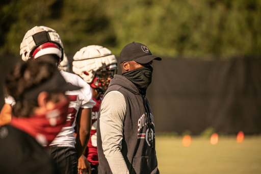 Linebackers coach Rod Wilson | Thursday, Sept. 3, 2020 | Ken & Cyndi Long Football Operations Center | Columbia, S.C. | Photos by South Carolina Athletics