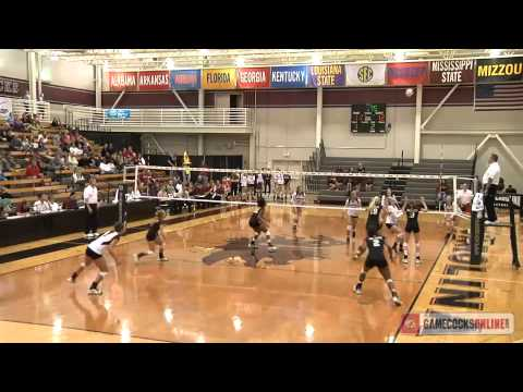 Highlights: South Carolina Volleyball vs. Mississippi State - 2012