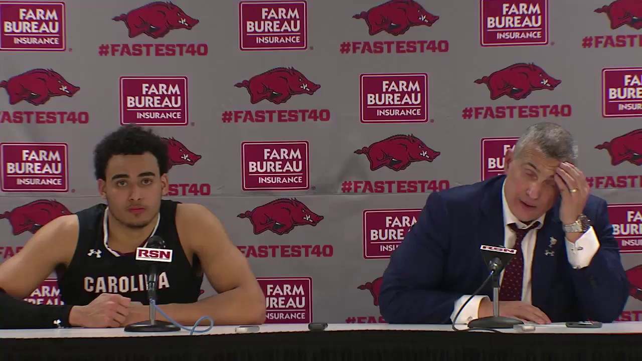 POSTGAME: Justin Minaya, Frank Martin on Arkansas — 2/6/18