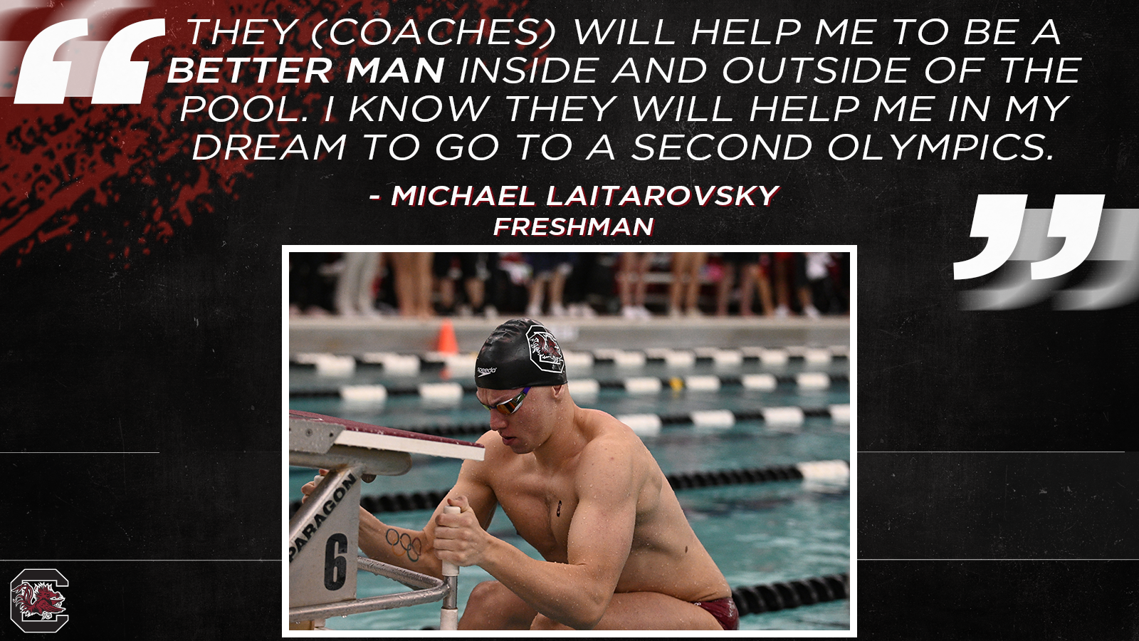 Michael Laitarovsky's Route to Swim Team is Different Than Most