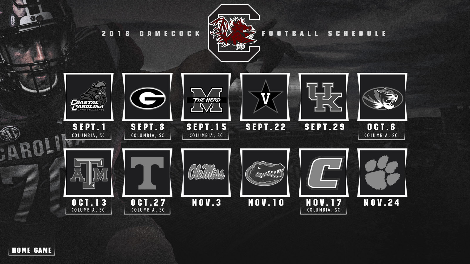 2018 Football Schedule Announced