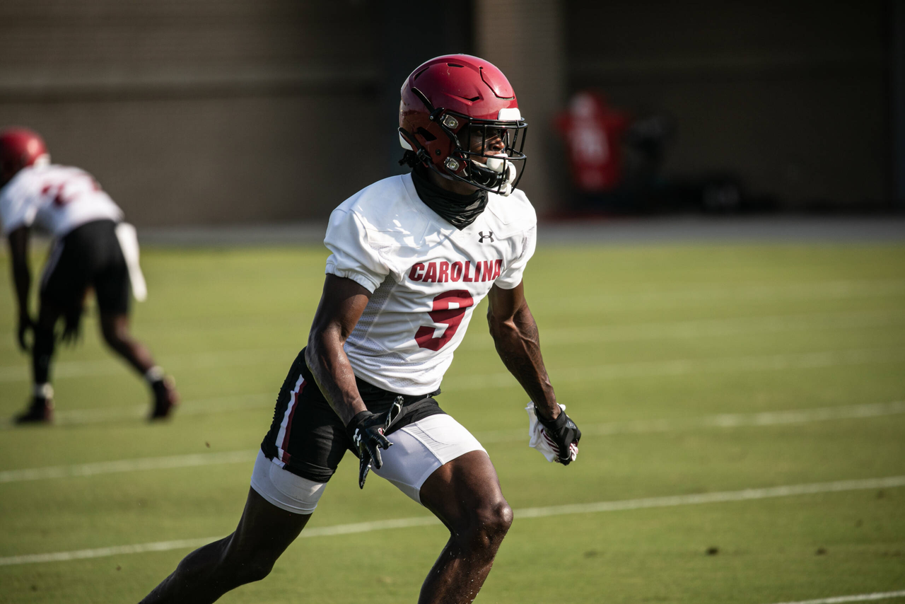 Cam Smith (9) | Wednesday, Aug. 19, 2020 | Ken & Cyndi Long Football Operations Center | Columbia, S.C. | Photos by South Carolina Athletics