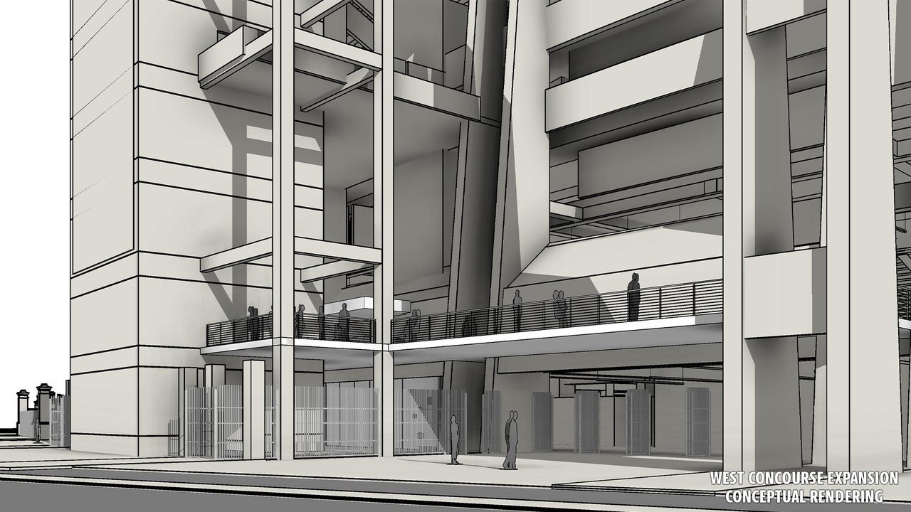 Williams-Brice Stadium West Concourse Expansion Rendering