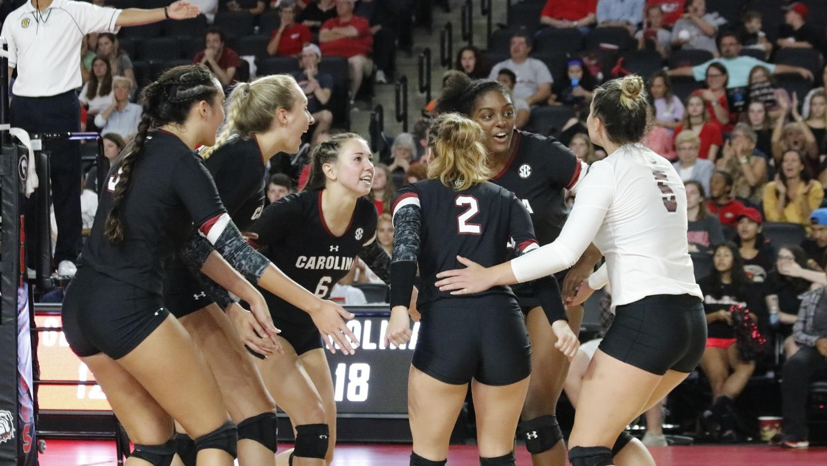 Volleyball Rallies for Five-Set Win at Georgia