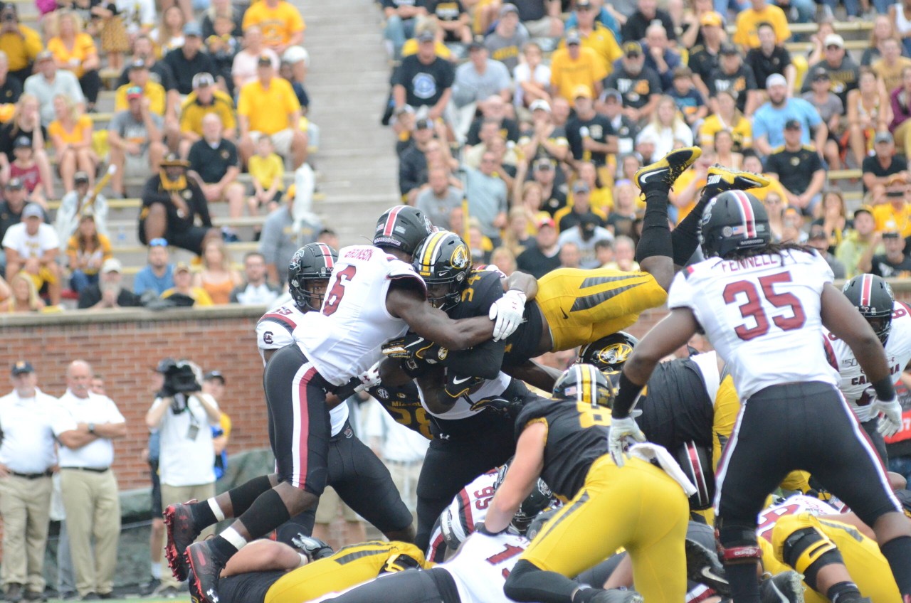 TJ Brunson (6) at Missouri (Sept. 21, 2019)