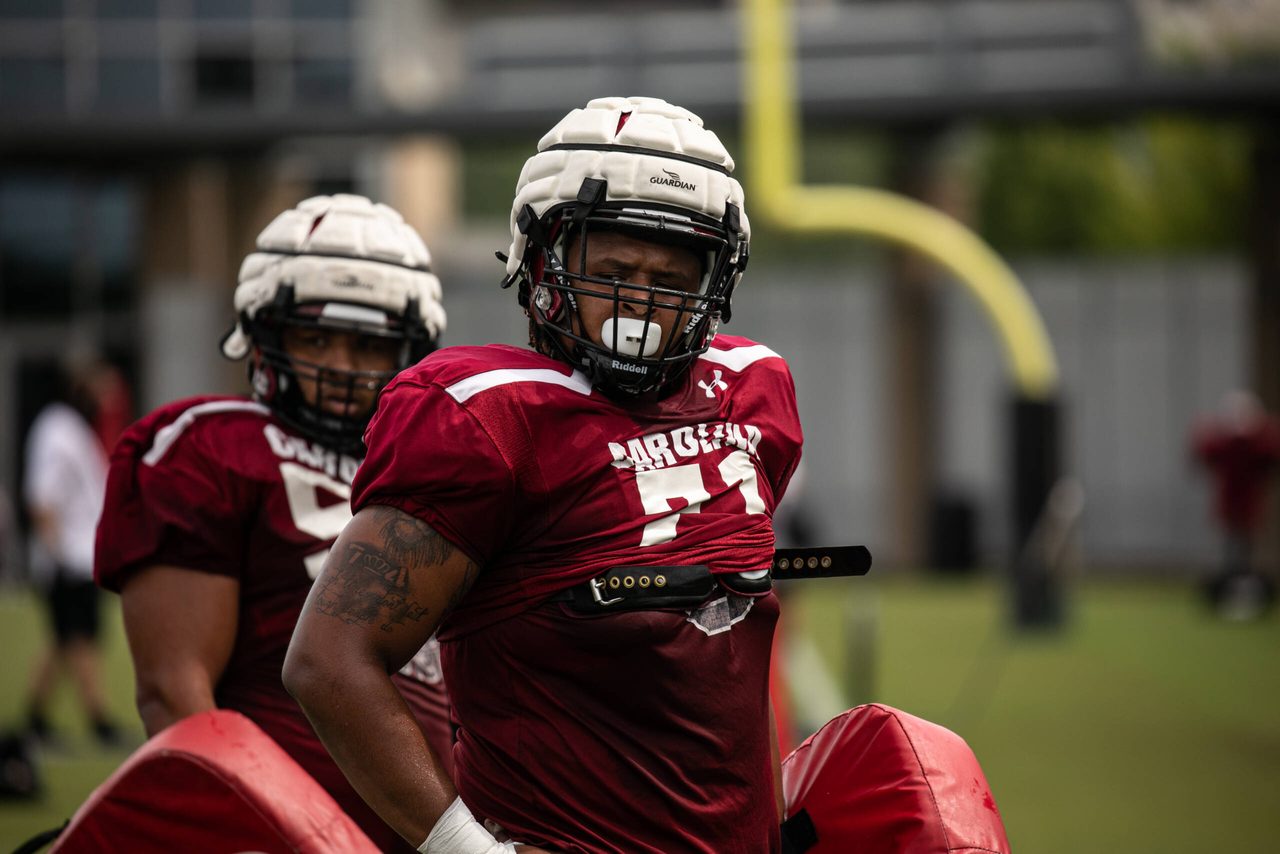 Eric Douglas (71) | Saturday, Aug. 22, 2020 | Ken & Cyndi Long Football Operations Center | Columbia, S.C. | Photos by South Carolina Athletics