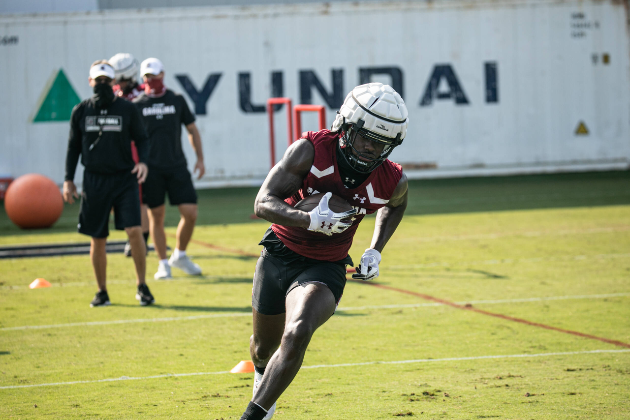 Keveon Mullins (80) | Wednesday, Aug. 19, 2020 | Ken & Cyndi Long Football Operations Center | Columbia, S.C. | Photos by South Carolina Athletics