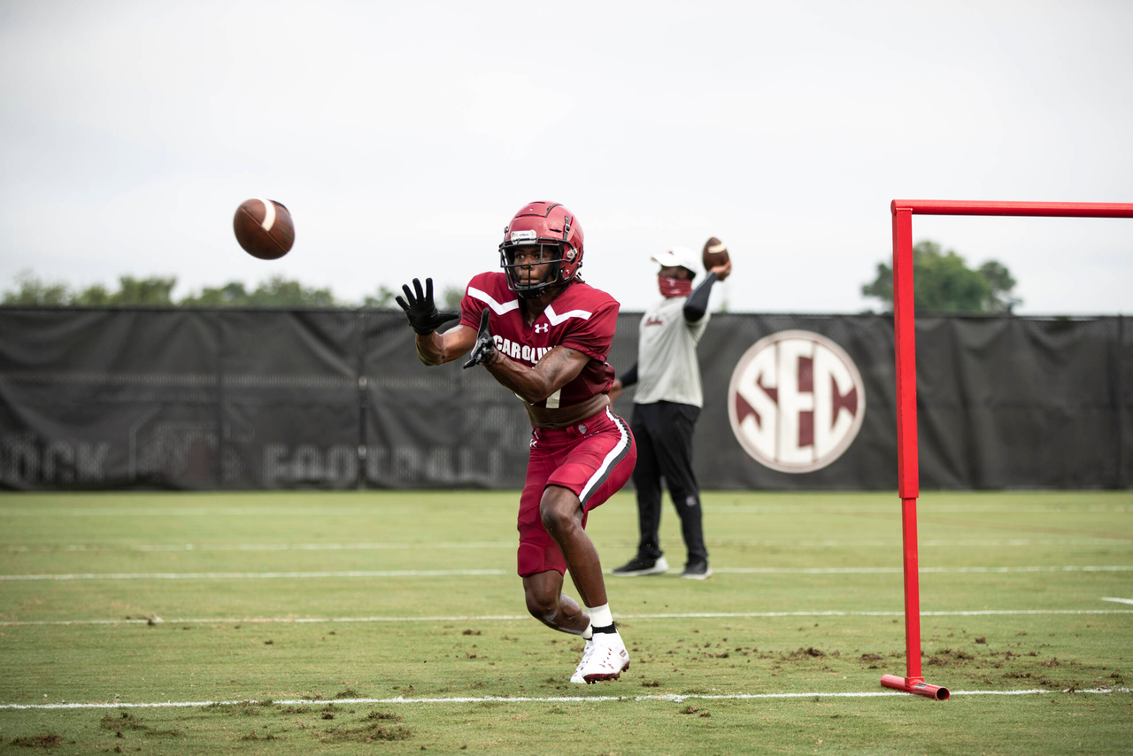 Mike Wyman (87) | Tuesday, Sept. 1, 2020 | Ken & Cyndi Long Football Operations Center | Columbia, S.C. | Photos by South Carolina Athletics