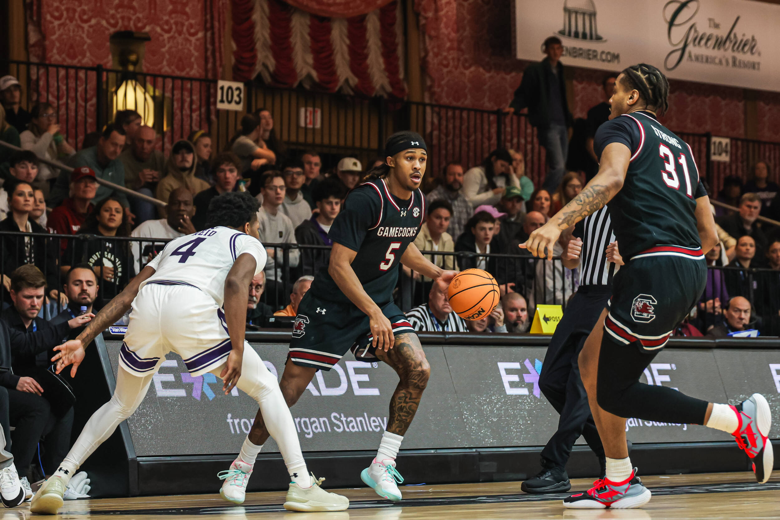 Gamecocks Comeback Bid Falls Shy to Northwestern at Greenbrier Tip-Off