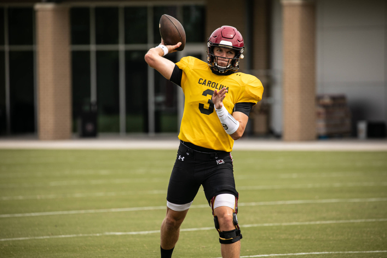 Ryan Hilinski (3) | Saturday, Aug. 22, 2020 | Ken & Cyndi Long Football Operations Center | Columbia, S.C. | Photos by South Carolina Athletics