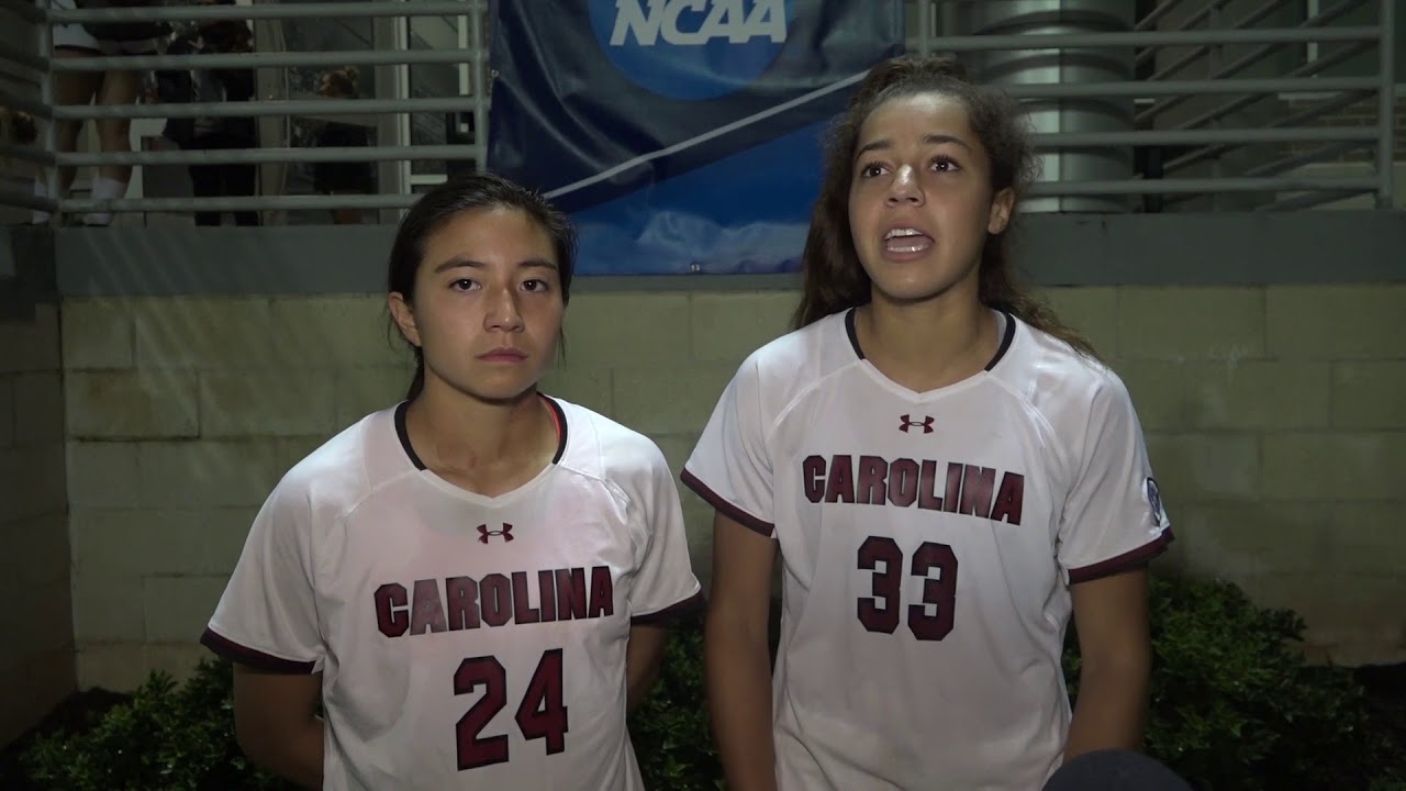 NCAA Postgame: Lauren Chang (left) Jyllissa Harris (right) On UNCG