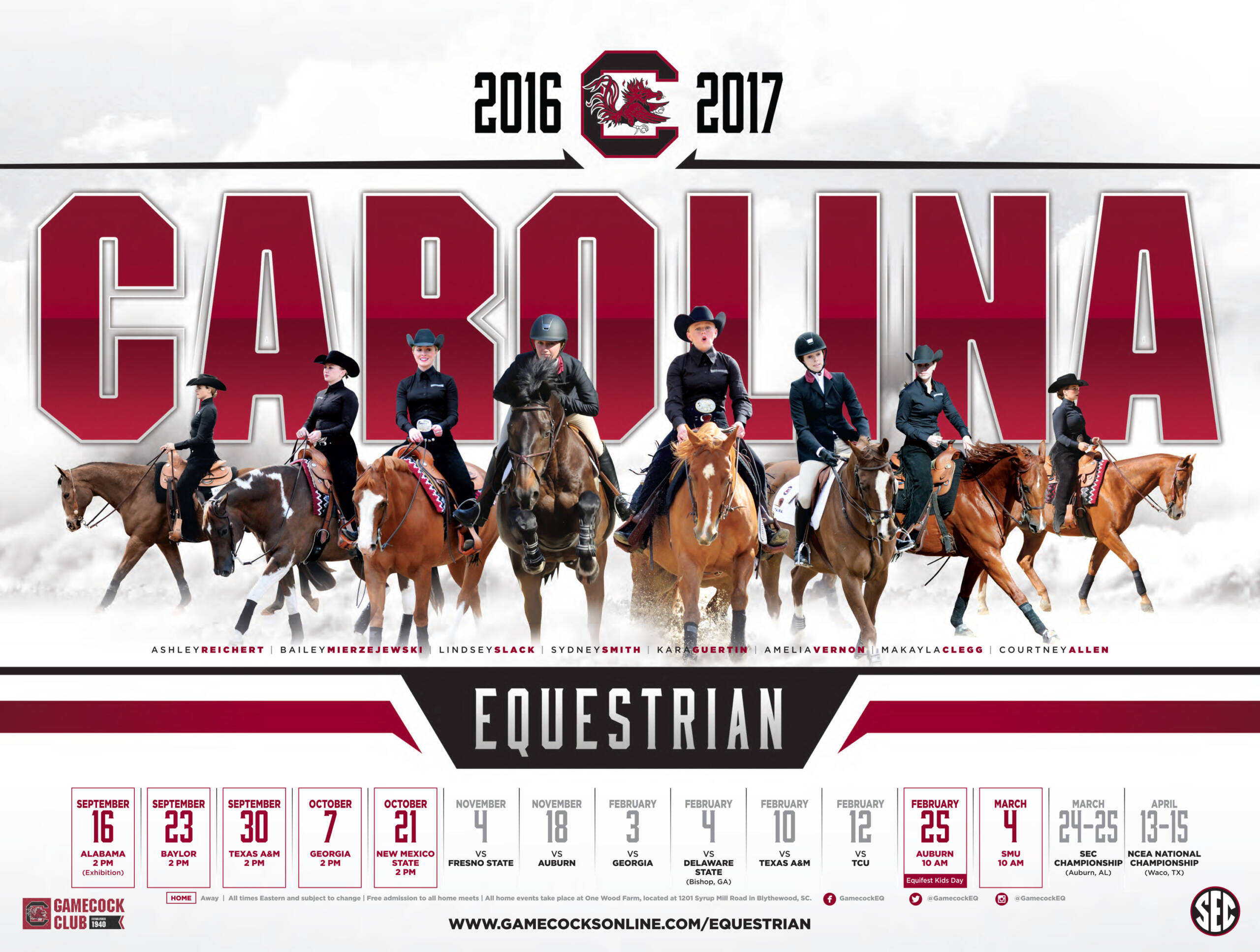 Gamecocks Release 2016-17 Schedule Poster