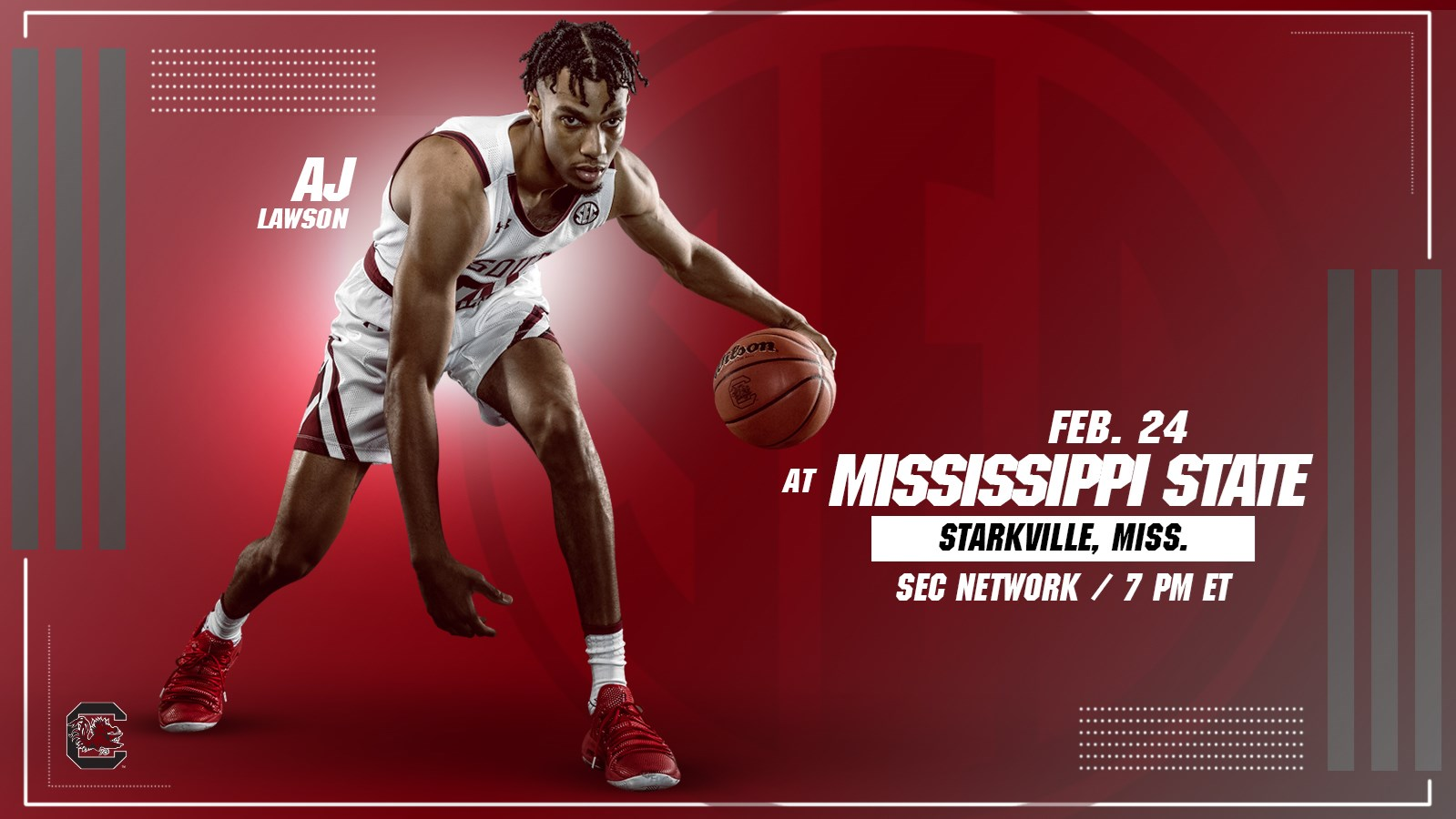 Gamecocks On The Road At Mississippi State Wednesday