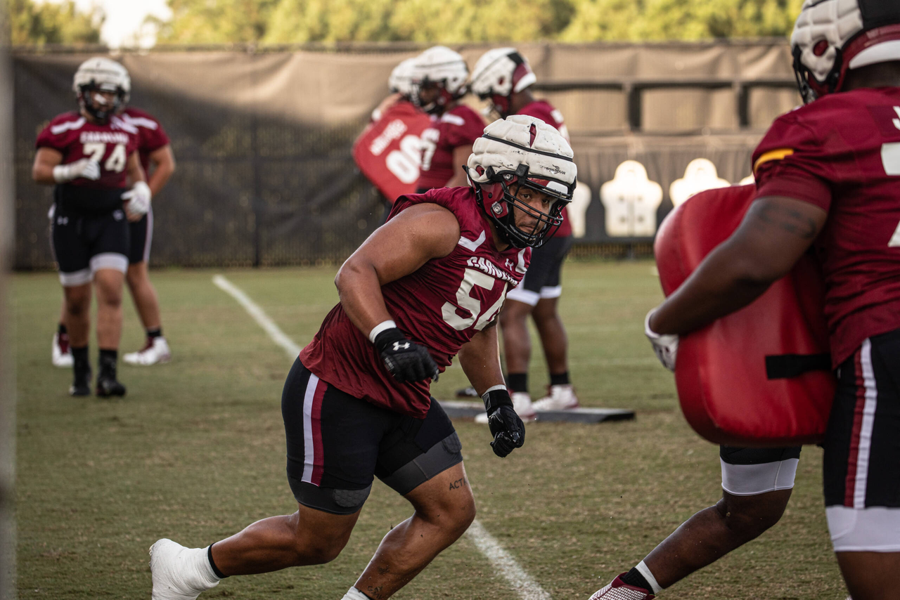 JoVaughn Gwyn (54) | Thursday, Sept. 3, 2020 | Ken & Cyndi Long Football Operations Center | Columbia, S.C. | Photos by South Carolina Athletics