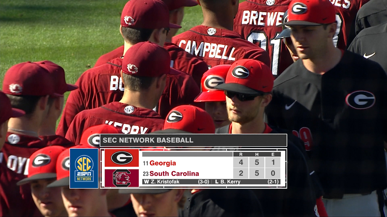 3/17/19 - Baseball vs. Georgia Highlights