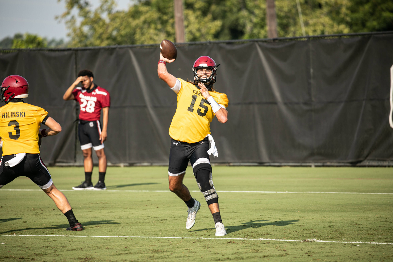 Collin Hill (15) | Wednesday, Aug. 19, 2020 | Ken & Cyndi Long Football Operations Center | Columbia, S.C. | Photos by South Carolina Athletics