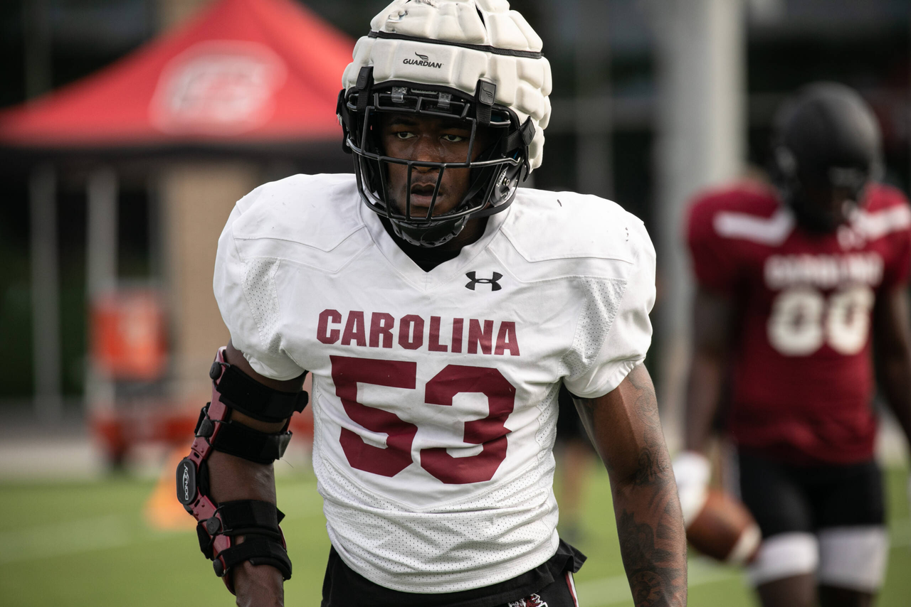 Ernest Jones (53) | Tuesday, Sept. 15, 2020 | Ken & Cyndi Long Football Operations Center | Columbia, S.C. | Photos by South Carolina Athletics