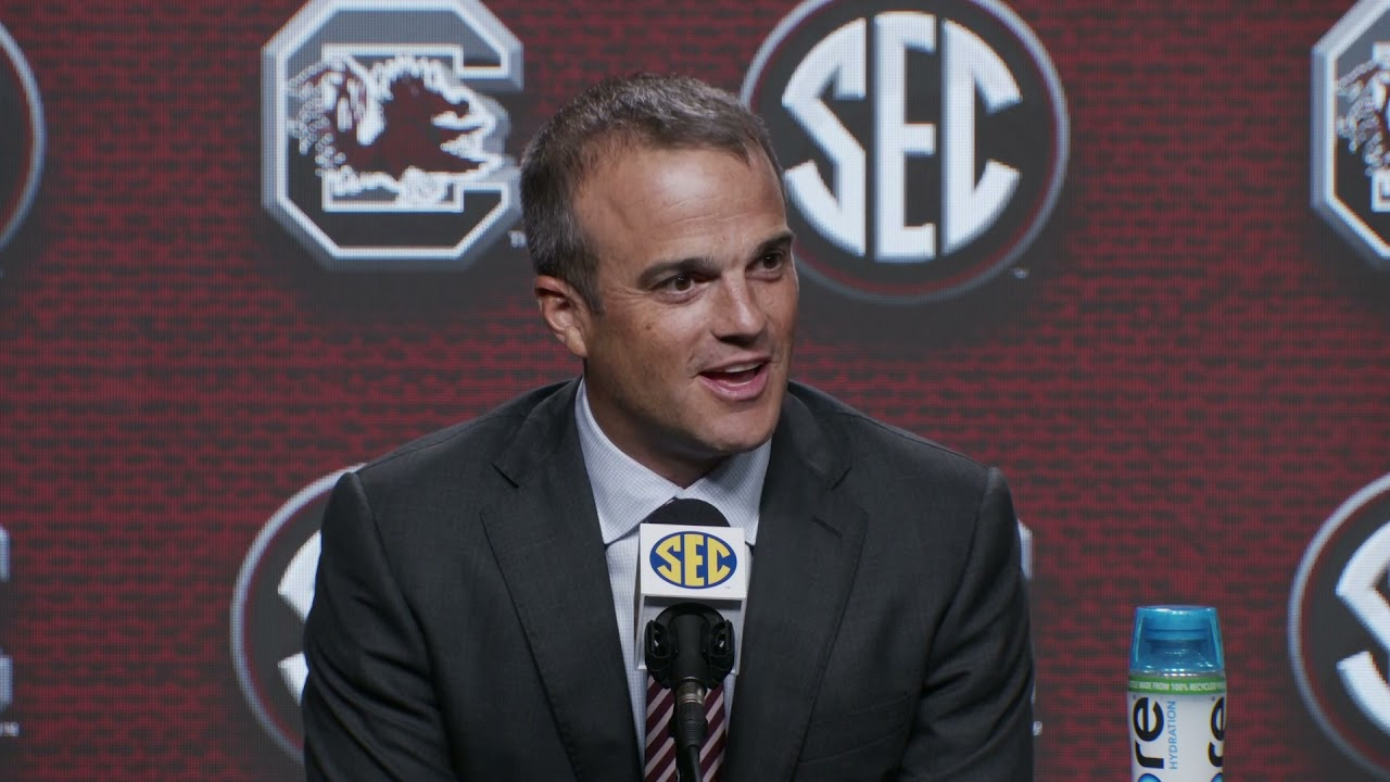 Shane Beamer at SEC Football Media Day — 7/19/21