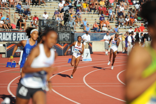 Aliyah Abrams in action at the 2019 NCAA Outdoor Championships | June 8, 2019 | Photo by Cheryl Treworgy