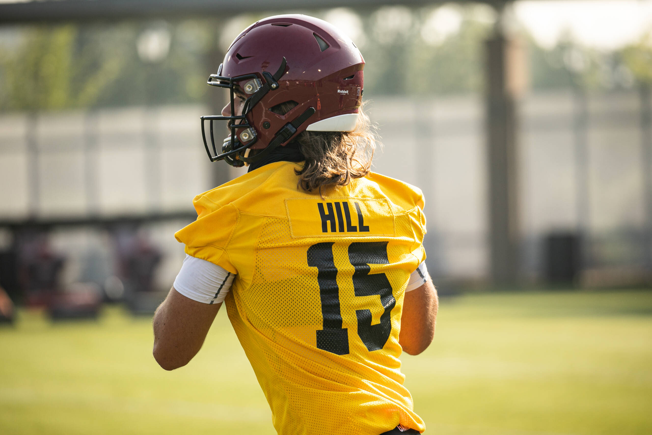 Collin Hill (15) | Wednesday, Aug. 19, 2020 | Ken & Cyndi Long Football Operations Center | Columbia, S.C. | Photos by South Carolina Athletics
