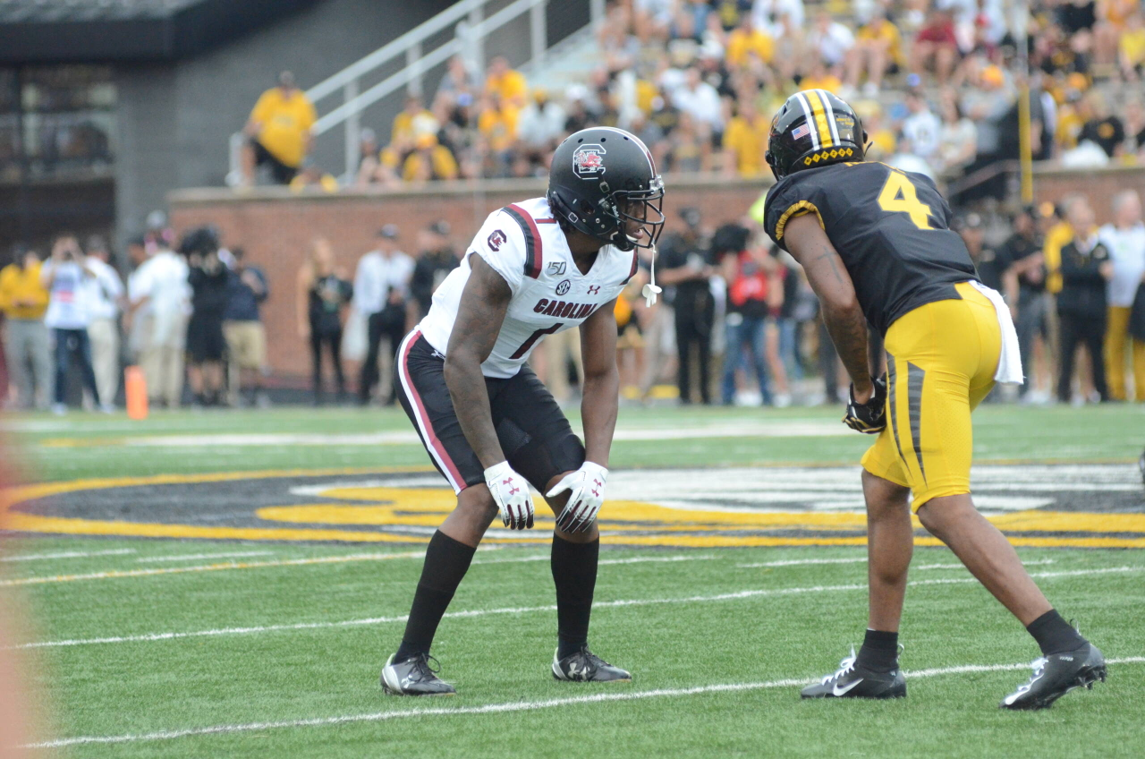 Jaycee Horn (1) at Missouri (Sept. 21, 2019)