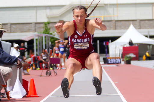 Mathilde Coquillaud-Salomon in action at the 2019 SEC Outdoor Track & Field Championships | May 10, 2019 | Photo by Charles Revelle