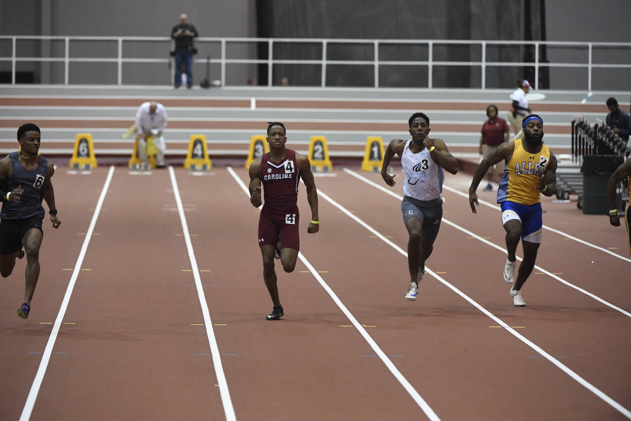 Evan Miller in action at the Gamecock Inaugural | Jan. 18, 2019 | Photo by Allen Sharpe