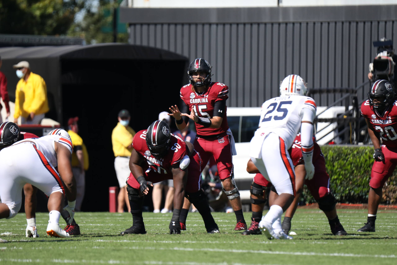 Collin Hill vs Auburn, 10/17/2020, Williams-Brice Stadium, Photos by South Carolina Athletics