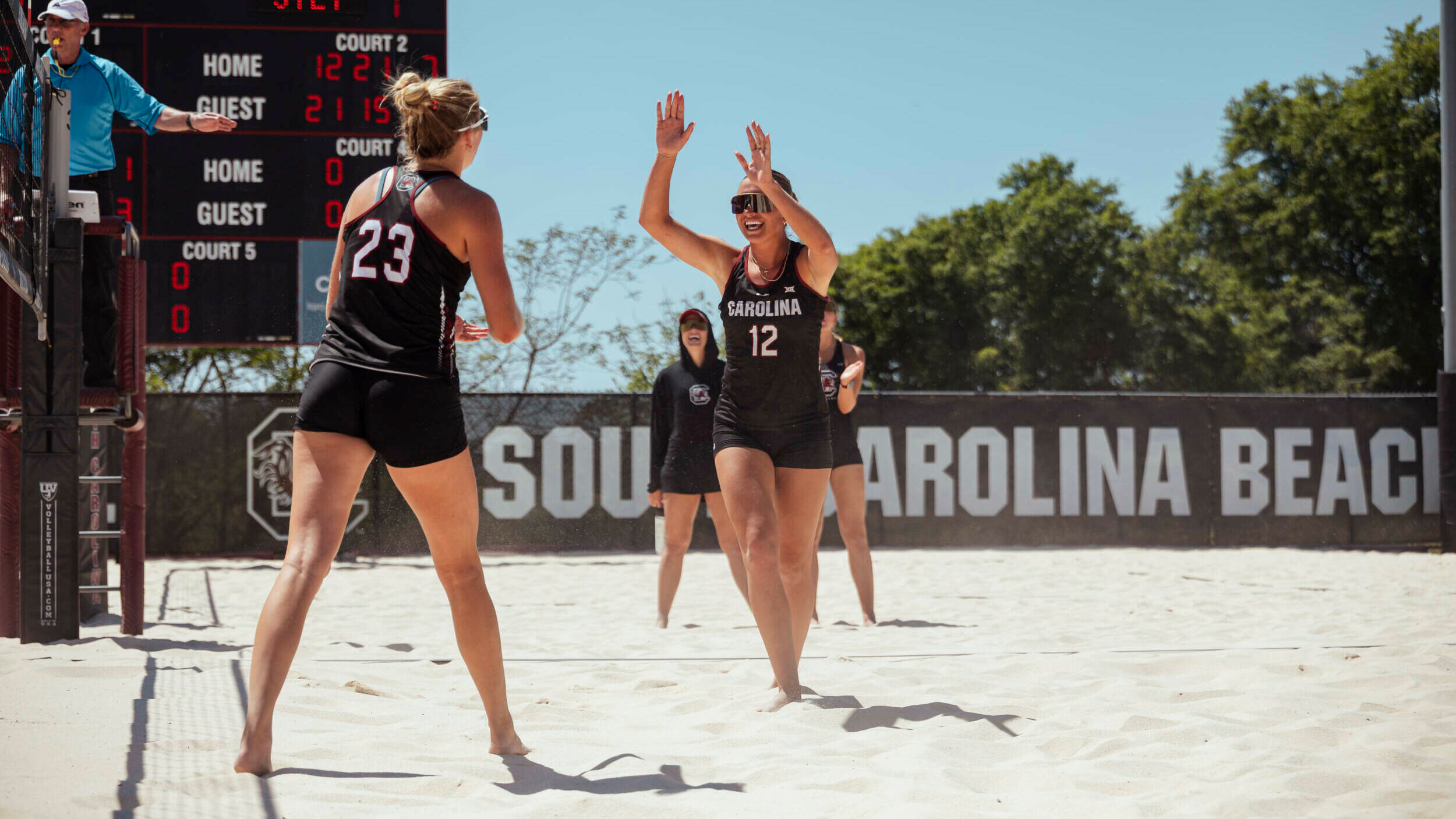 No. 17 Beach Volleyball Picks up Two Wins on Day One of Deland Cup