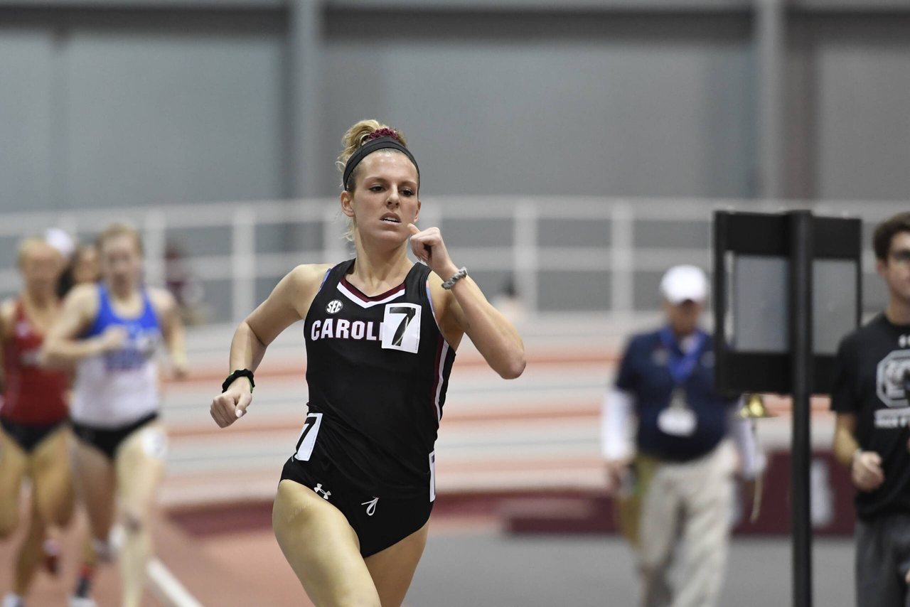 Sierra Biber in action at the Gamecock Inaugural | Jan. 19, 2019 | Photo by Allen Sharpe