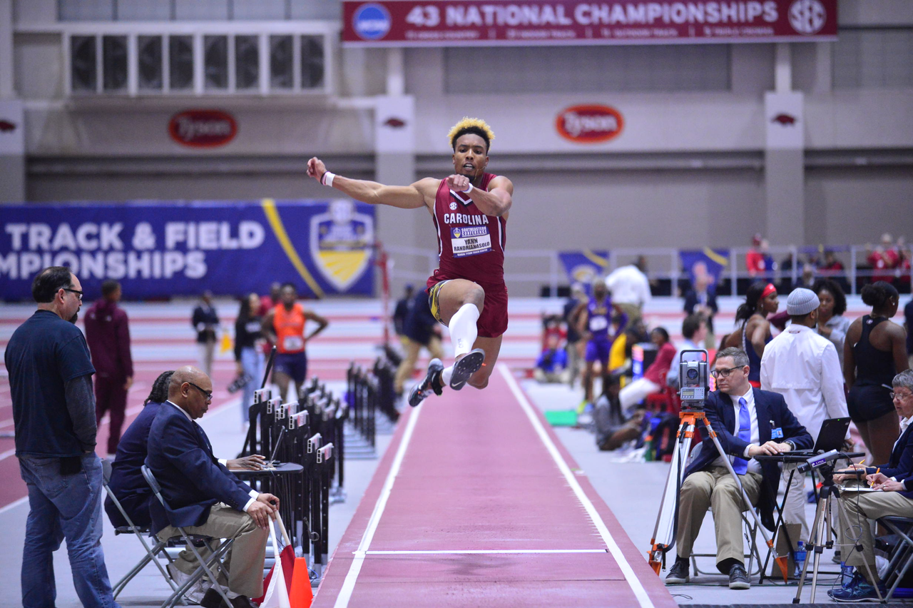Yann Randrianasolo in action at the SEC Championships | Feb. 22-23 | Photo by Gunnar Rathbun