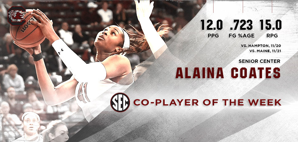 Coates Named SEC Co-Player of the Week