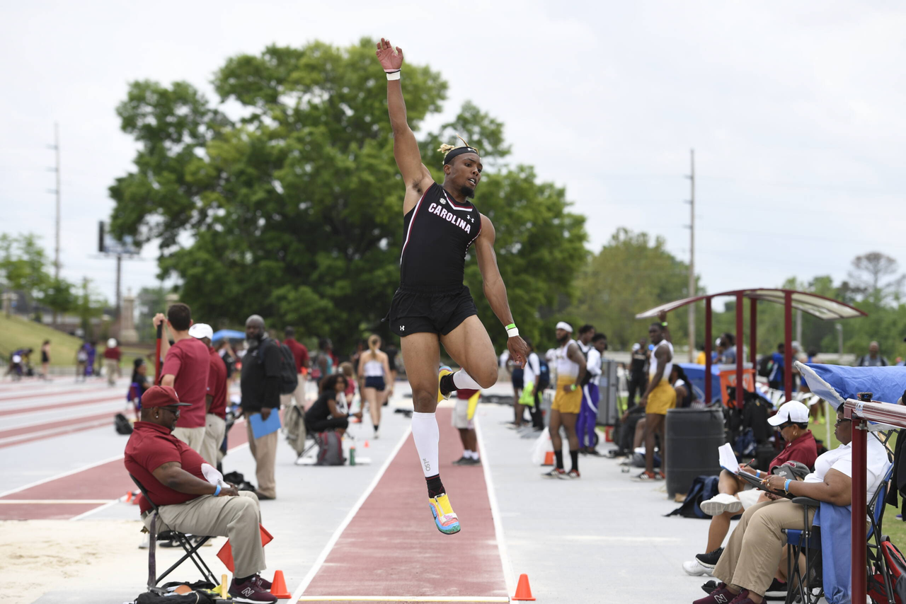 Yann Randrianasolo in action at the 2019 Gamecock Invitational | April 13, 2019 | Photo by Allen Sharpe