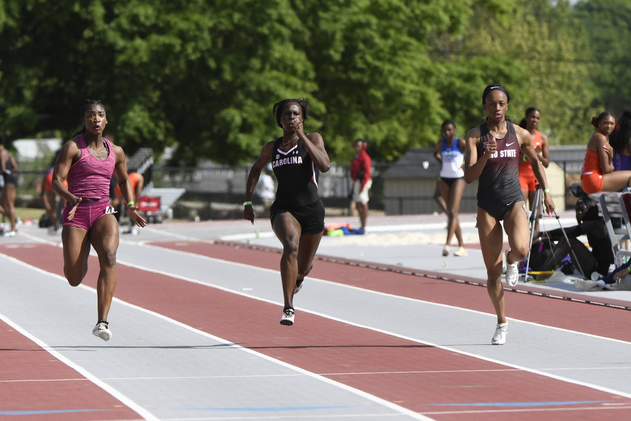 Makyla Stanley in action at the 2019 Gamecock Invitational | April 13, 2019 | Photo by Allen Sharpe
