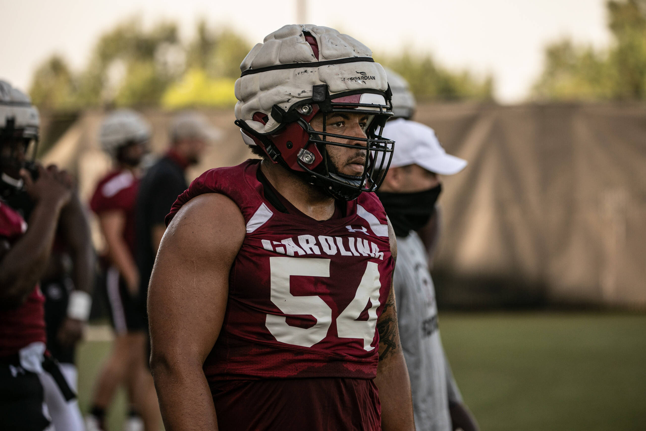 JoVaughn Gwyn (54) | Thursday, Sept. 3, 2020 | Ken & Cyndi Long Football Operations Center | Columbia, S.C. | Photos by South Carolina Athletics