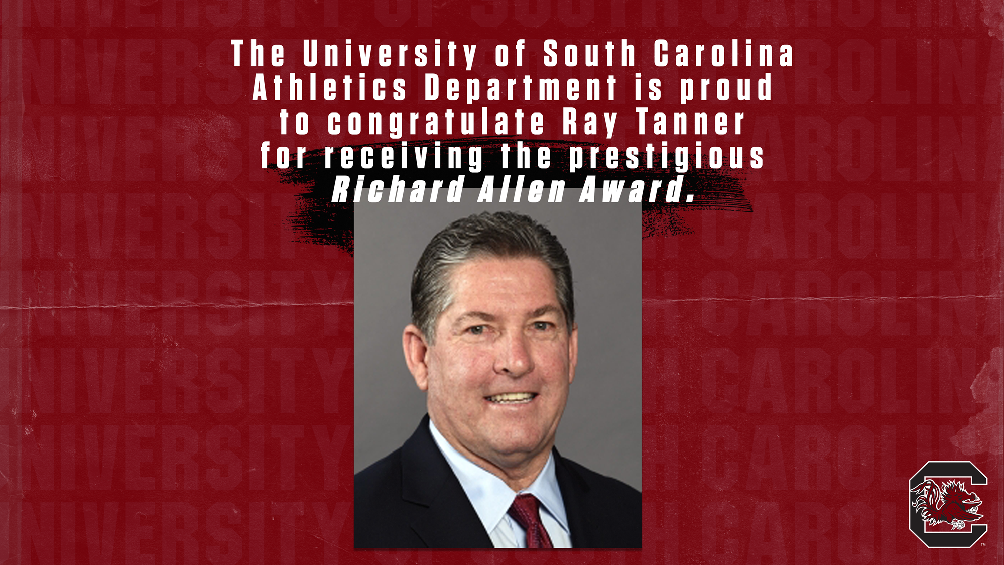 Ray Tanner to Receive Richard Allen Award
