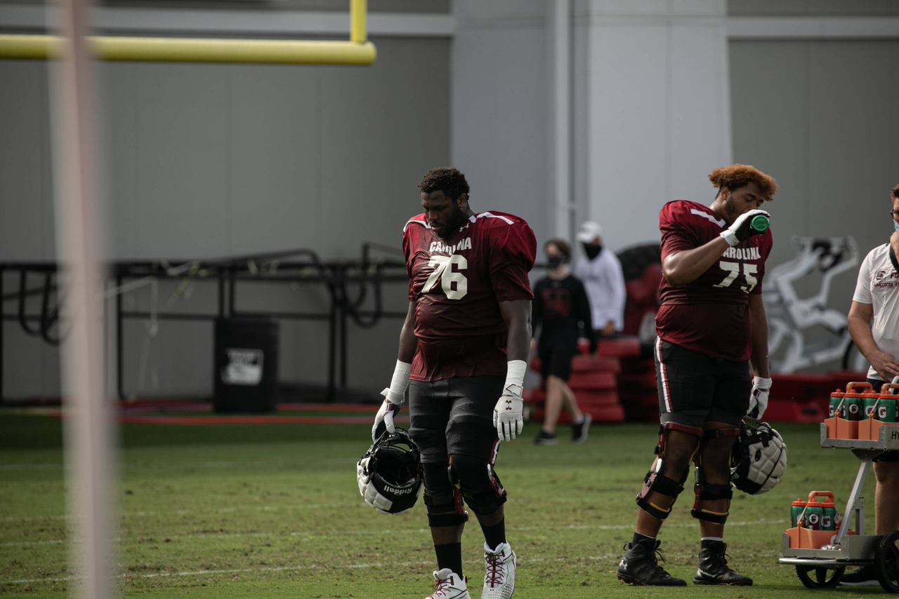 Jordan Rhodes (76) | Tuesday, Sept. 15, 2020 | Ken & Cyndi Long Football Operations Center | Columbia, S.C. | Photos by South Carolina Athletics