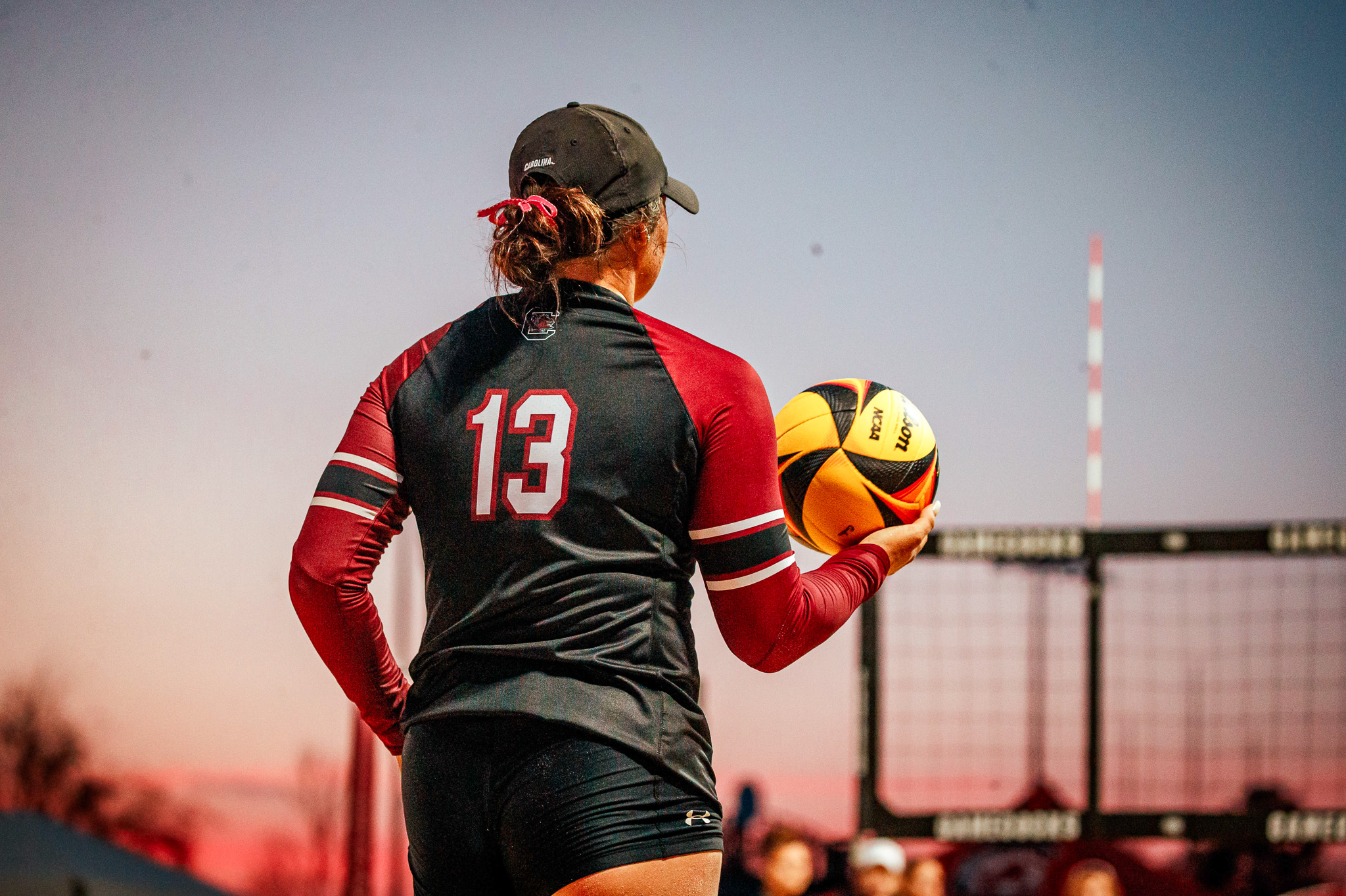 Sand Volleyball Splits Matches on First Day in Charleston